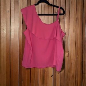 NEW!! Charlie Paige One Shoulder Ruffle Top